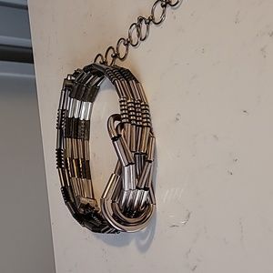 VTG Silver Tone adjustable waist belt